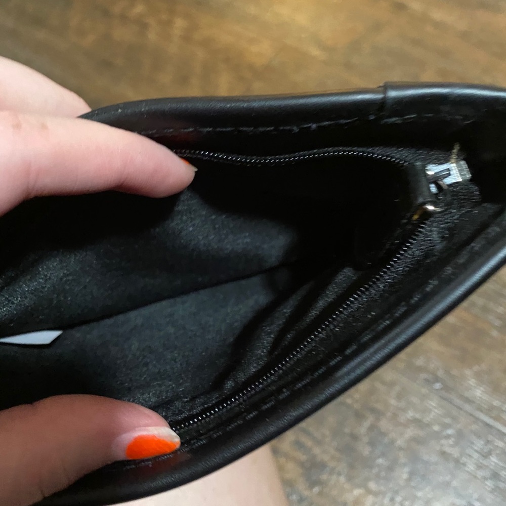 black leather pouch